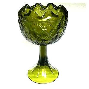 Vintage Pedestal Footed Bowl / Candle Holder